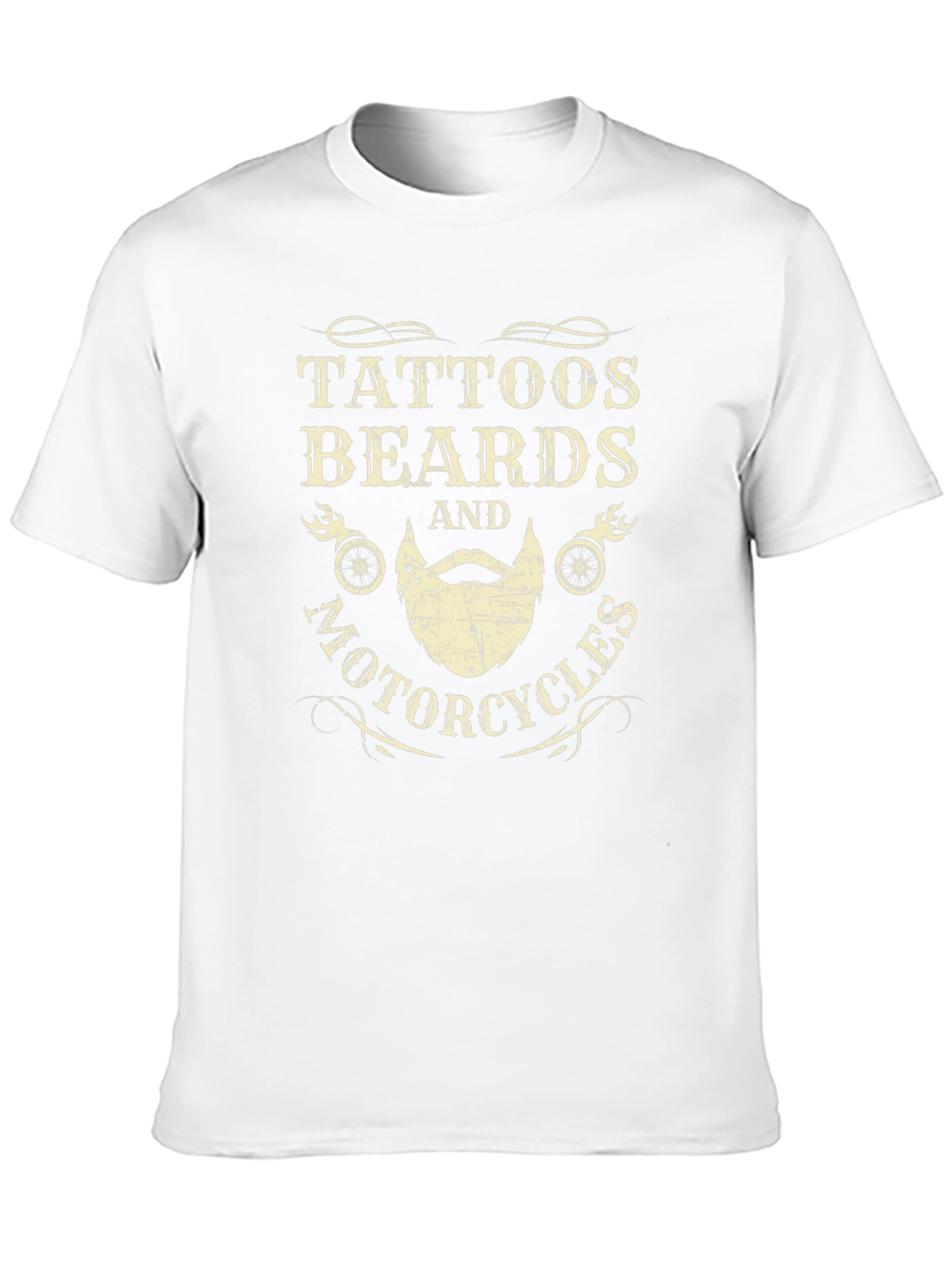 Tattoos Beards & Motorcycles Graphic T-Shirt