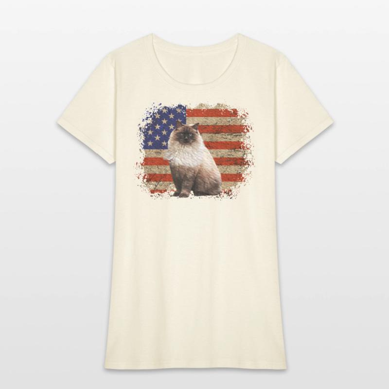 Ragdoll Cat Patriotic Independence Celebrations