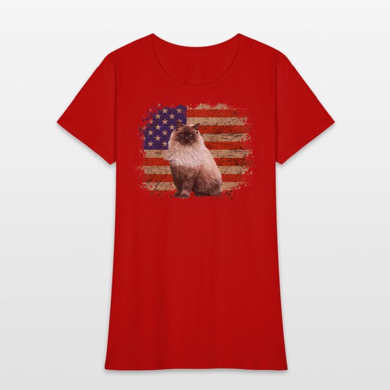 Ragdoll Cat Patriotic Independence Celebrations