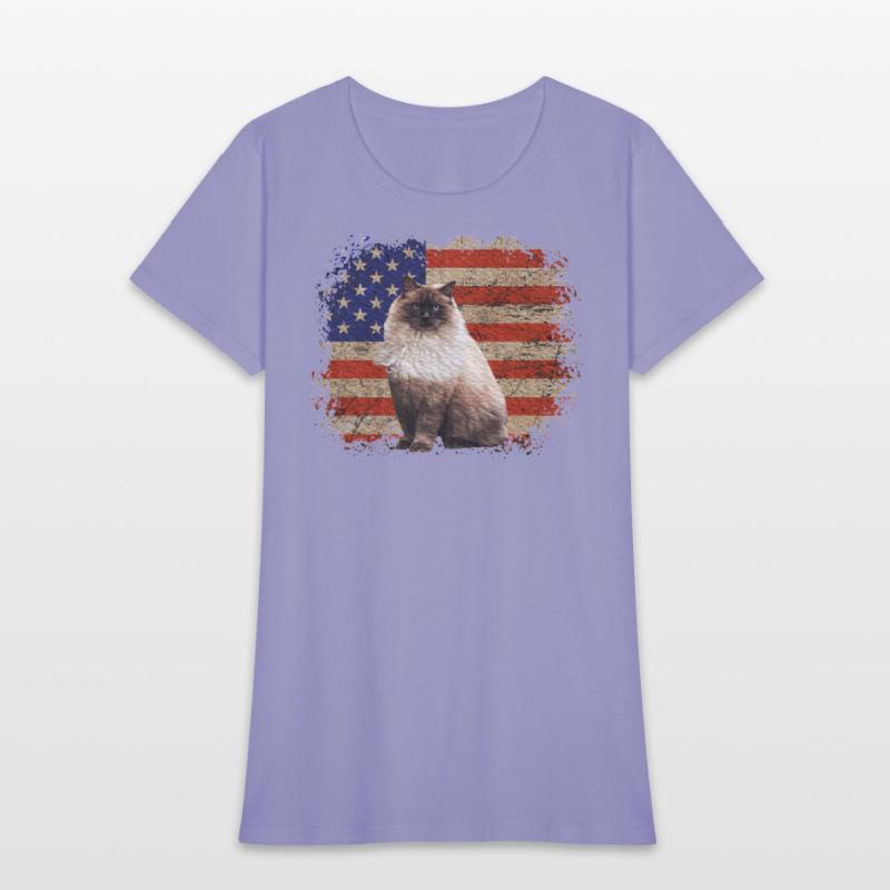 Ragdoll Cat Patriotic Independence Celebrations