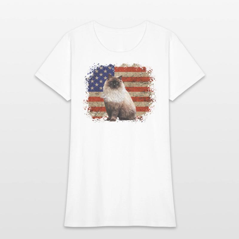 Ragdoll Cat Patriotic Independence Celebrations