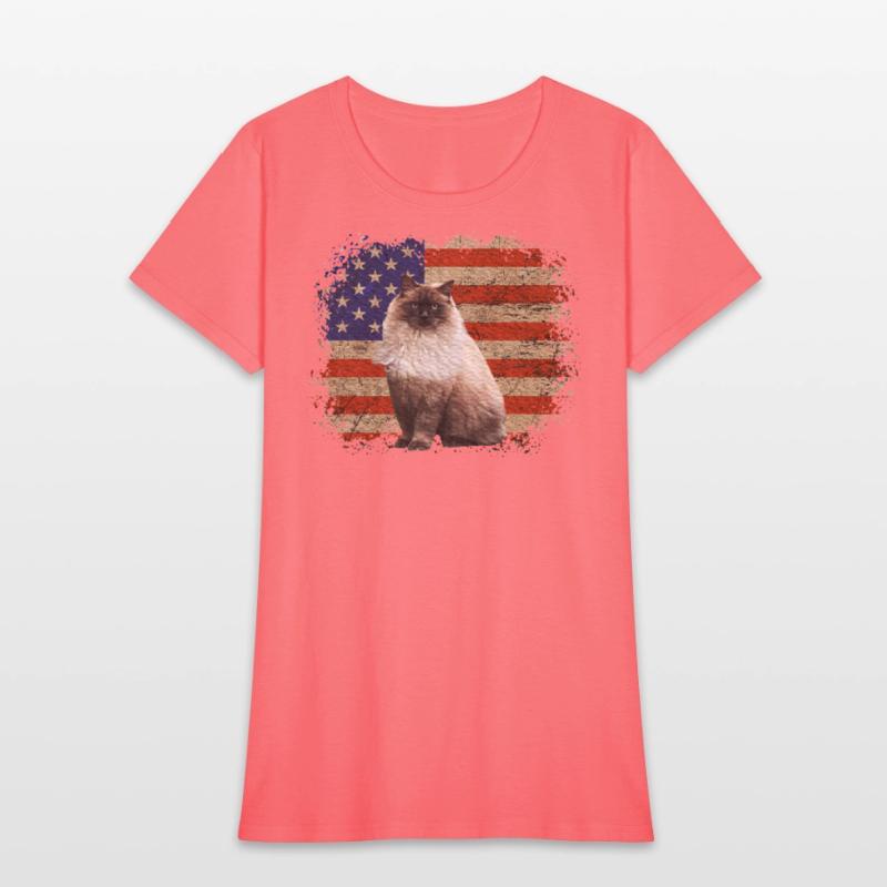 Ragdoll Cat Patriotic Independence Celebrations