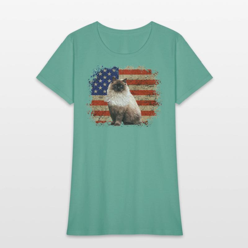 Ragdoll Cat Patriotic Independence Celebrations
