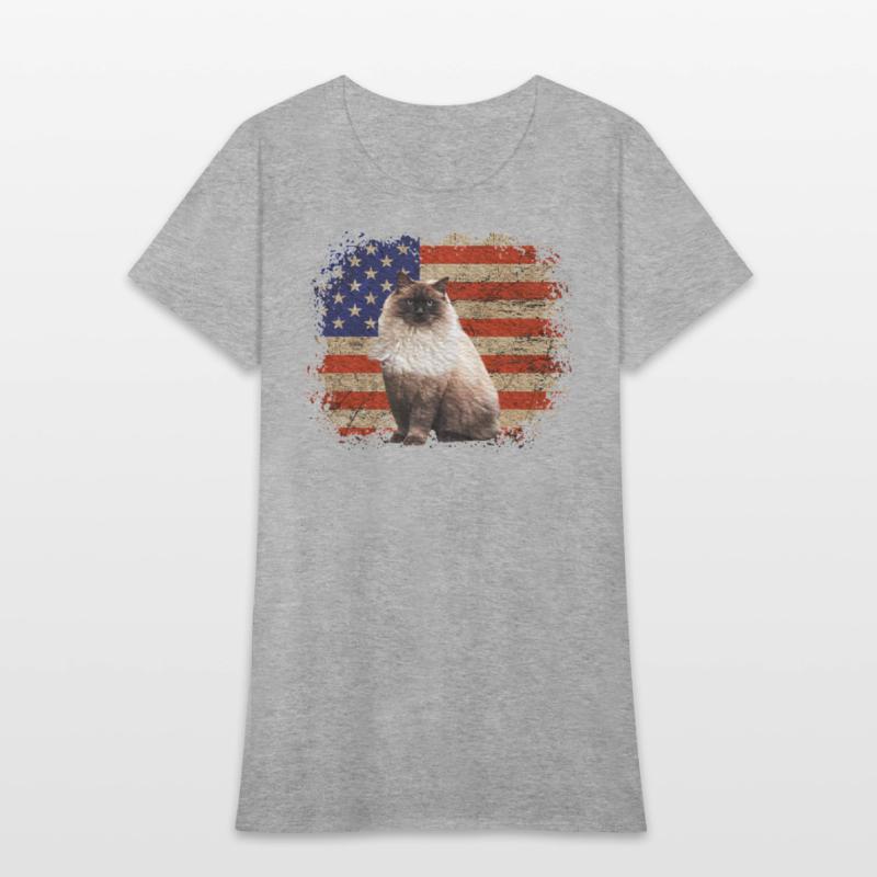 Ragdoll Cat Patriotic Independence Celebrations