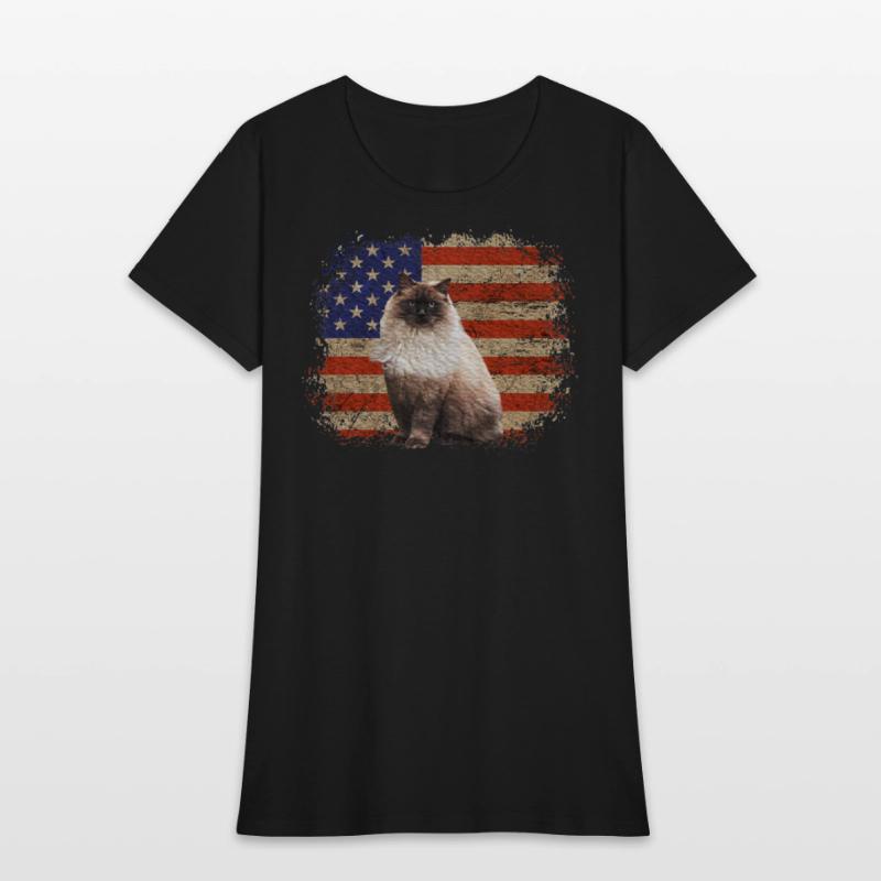 Ragdoll Cat Patriotic Independence Celebrations