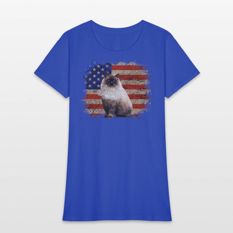 Ragdoll Cat Patriotic Independence Celebrations