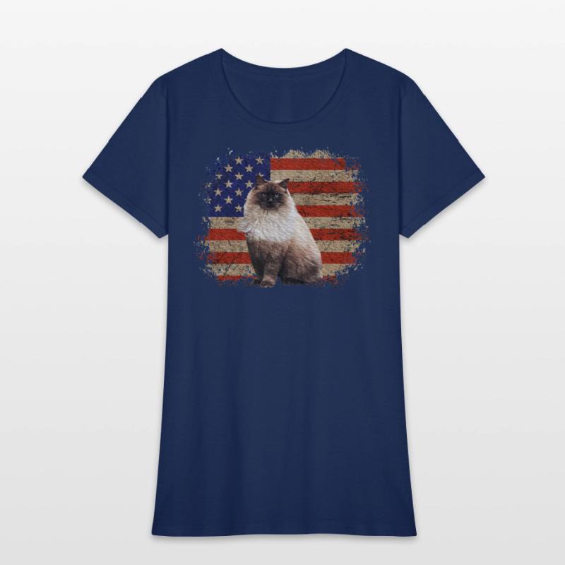 Ragdoll Cat Patriotic Independence Celebrations