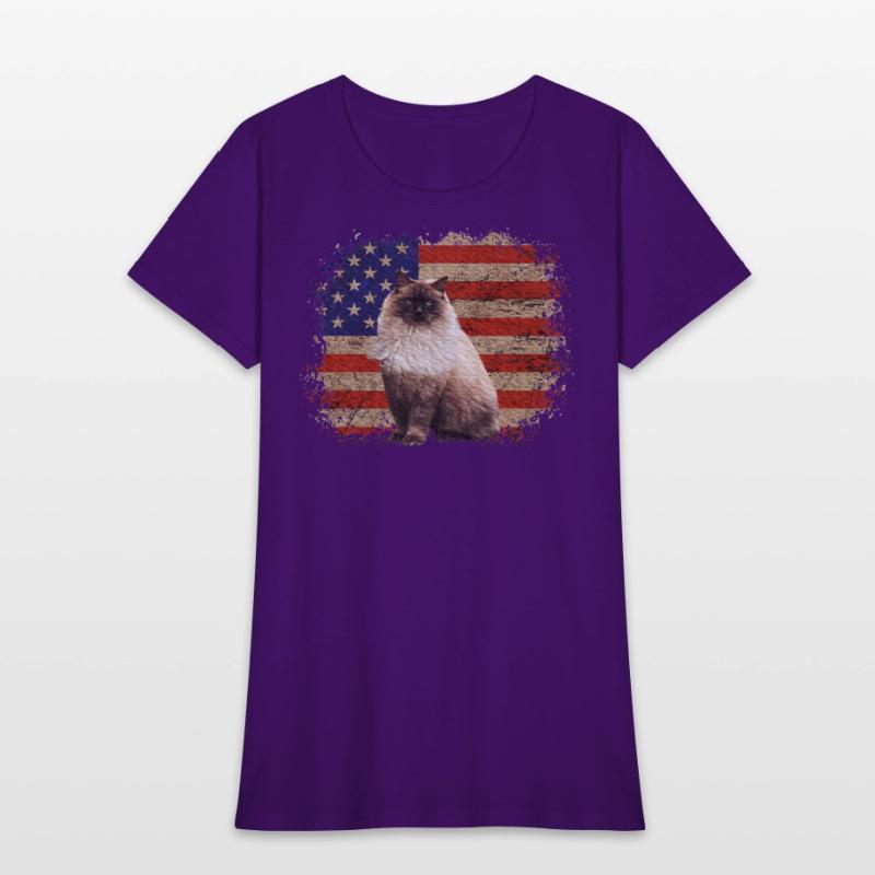 Ragdoll Cat Patriotic Independence Celebrations