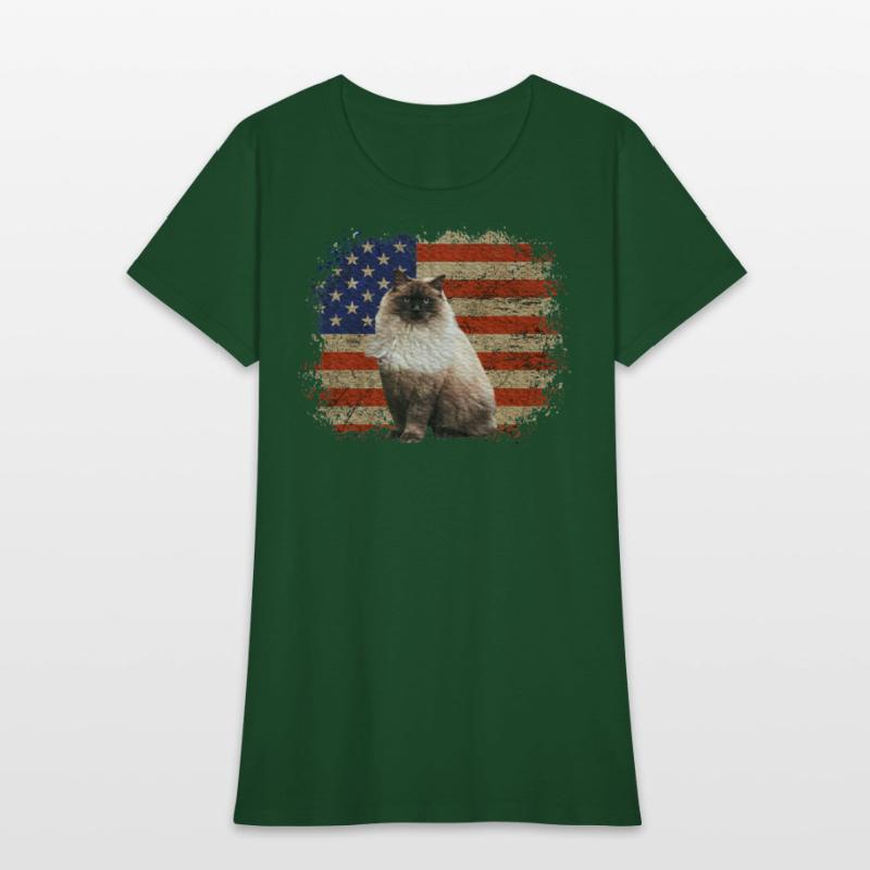 Ragdoll Cat Patriotic Independence Celebrations