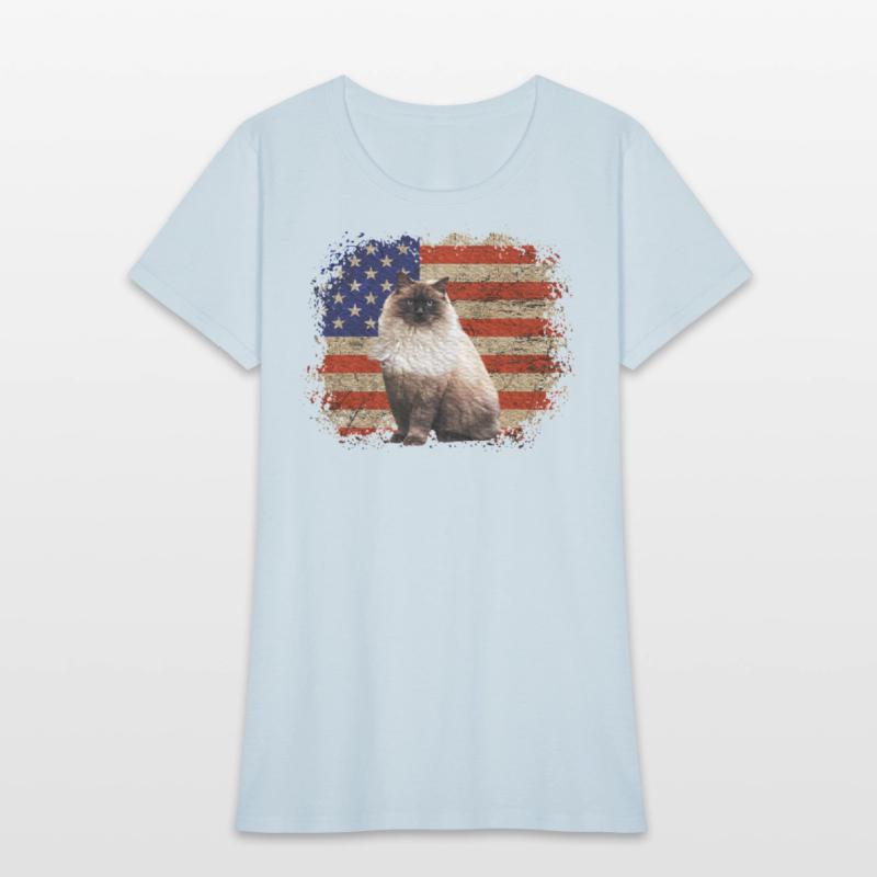 Ragdoll Cat Patriotic Independence Celebrations