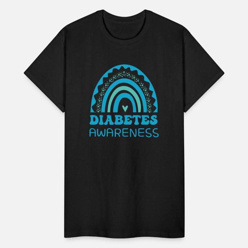 Rainbow Heart Diabetes Awareness Support Survivor