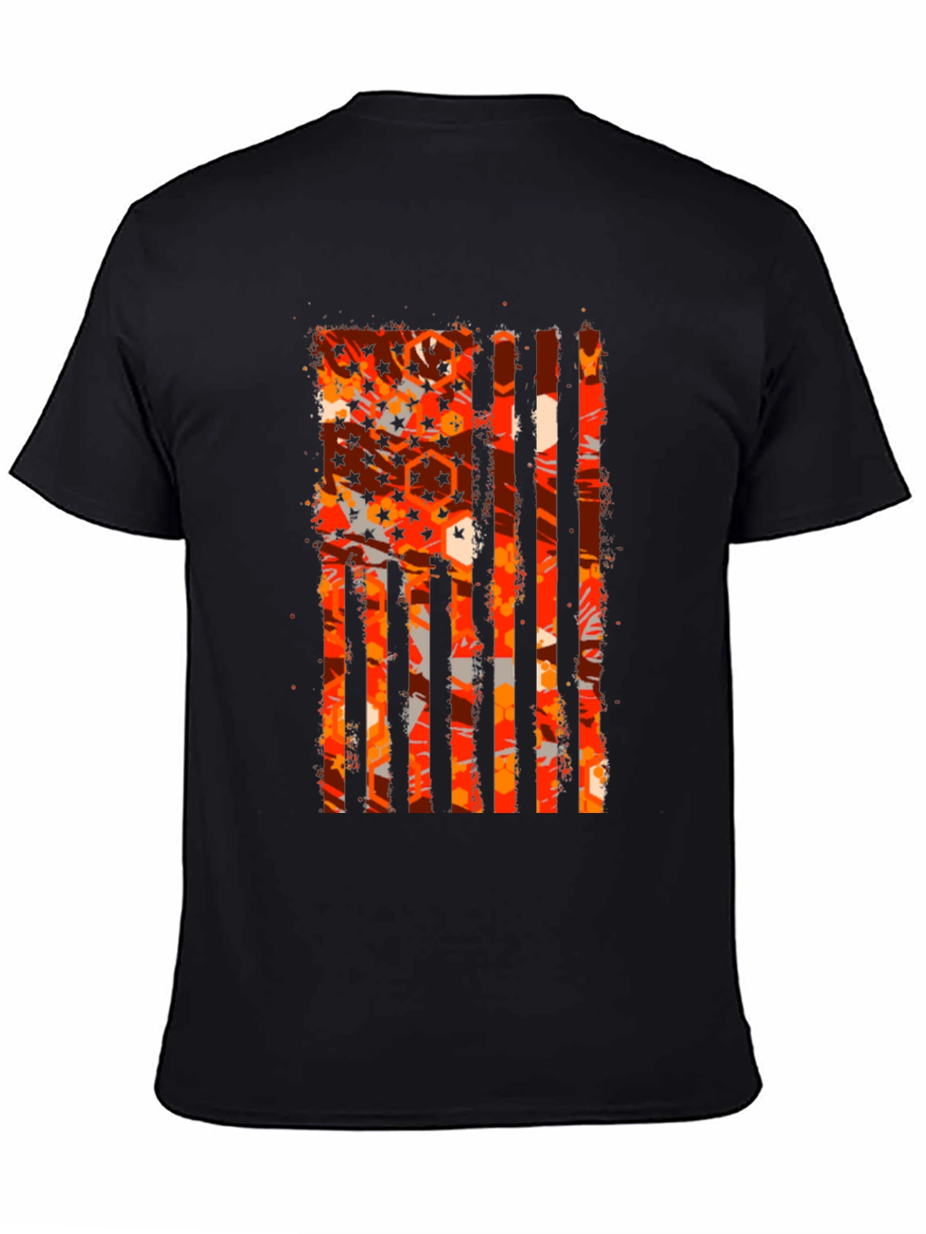 Patriotic Distressed American Flag Graphic Tee
