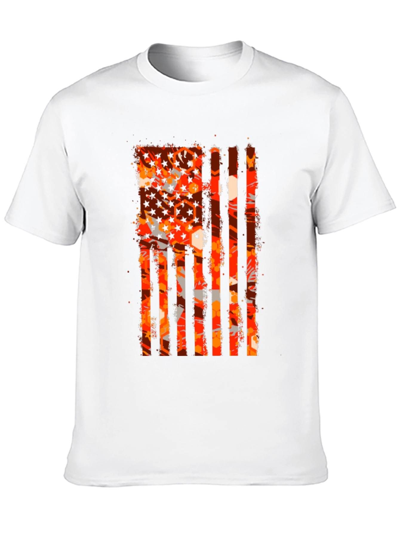 Patriotic Distressed American Flag Graphic Tee