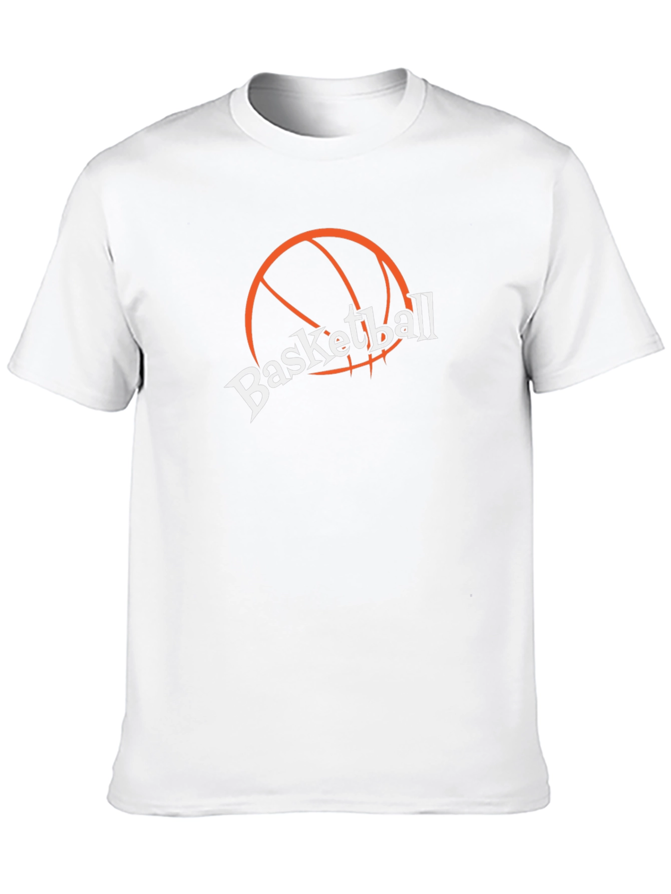 Basketball Graphic Tee - Black Cotton T-Shirt
