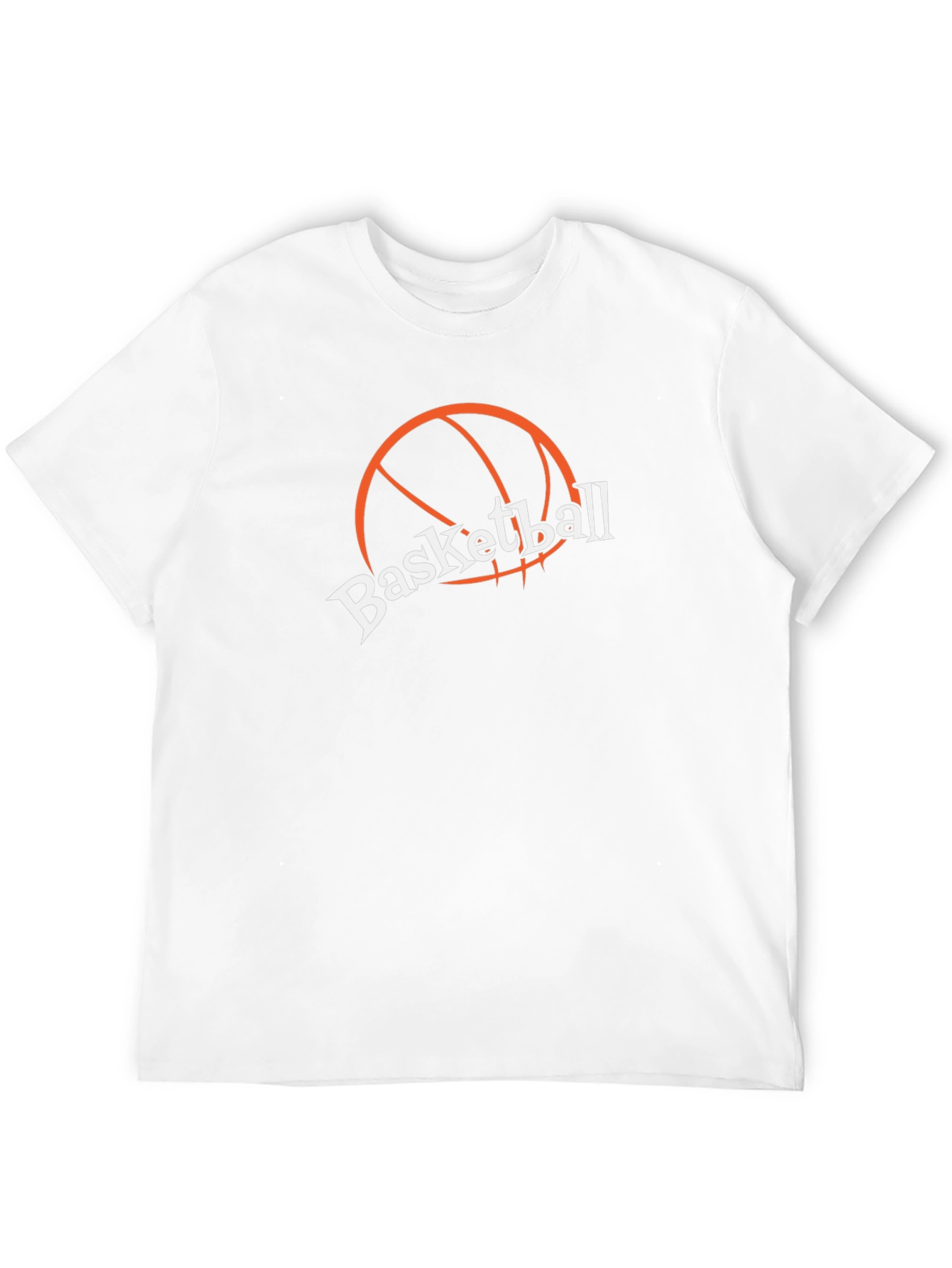 Basketball Graphic Tee - Black Cotton T-Shirt