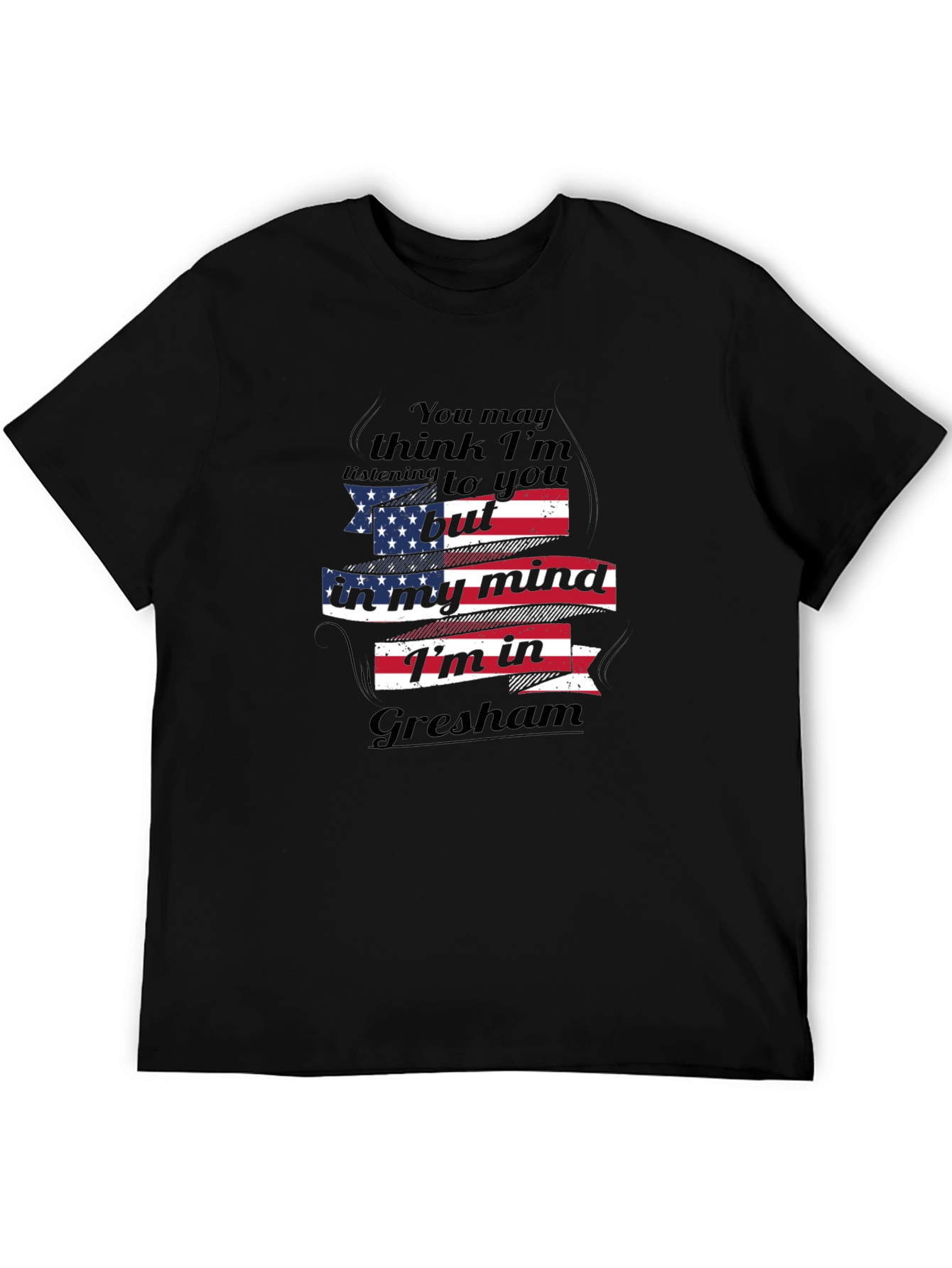 Gresham Mind T-Shirt - American Flag Design
