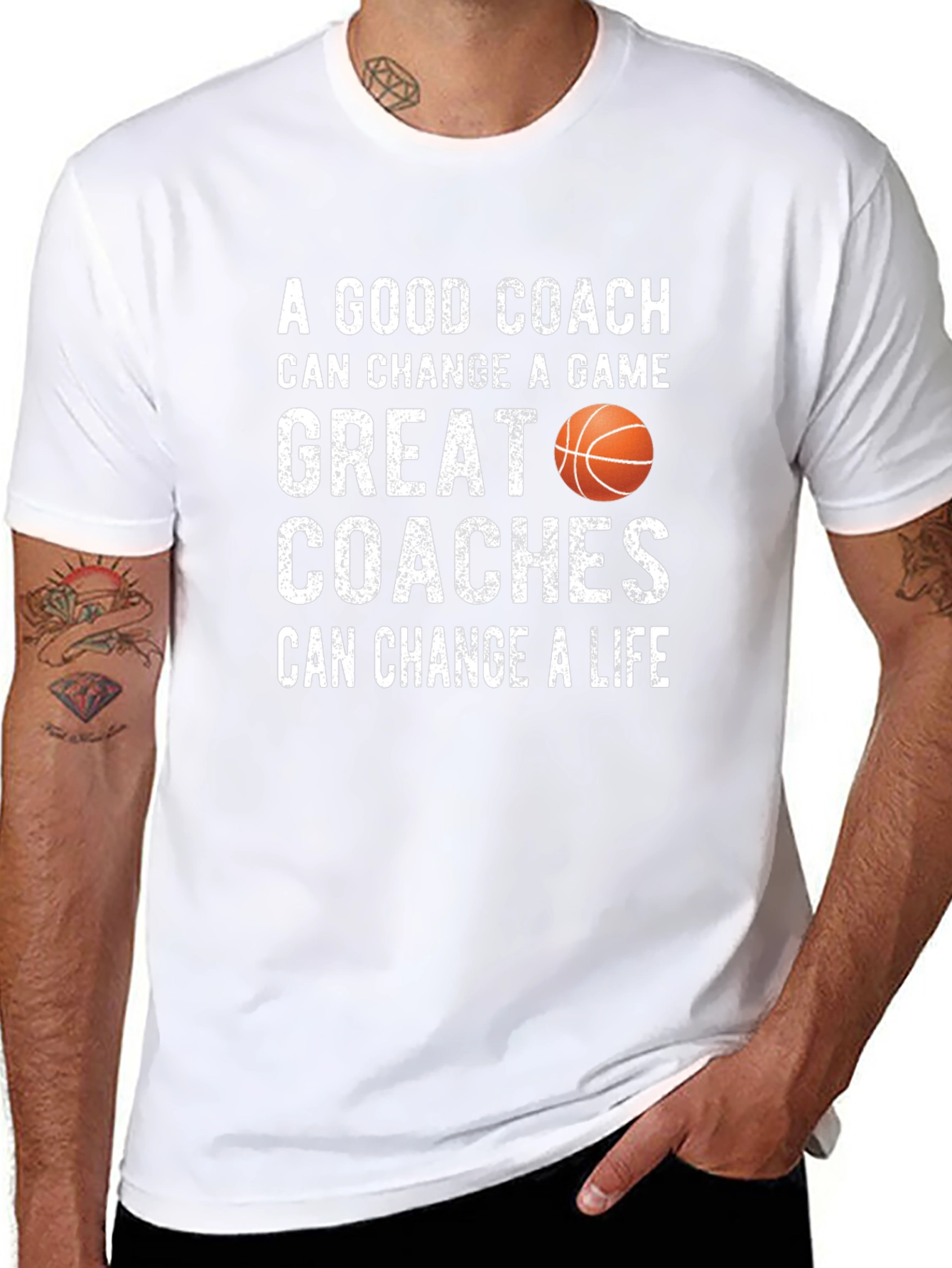 Basketball Coach Graphic T-Shirt - Change a Life