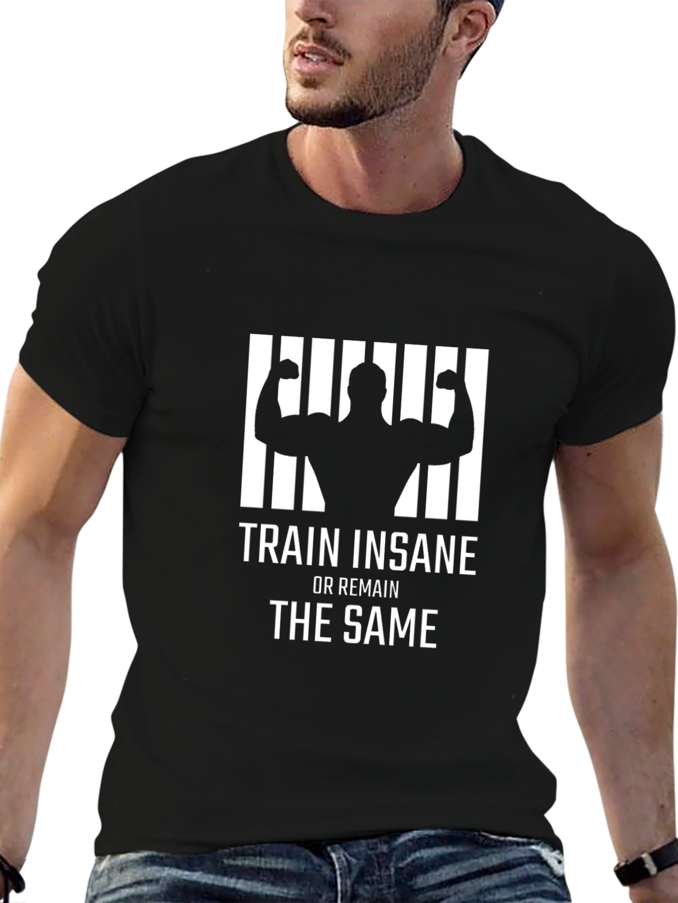 Train Insane T-Shirt - Motivational Fitness Apparel
