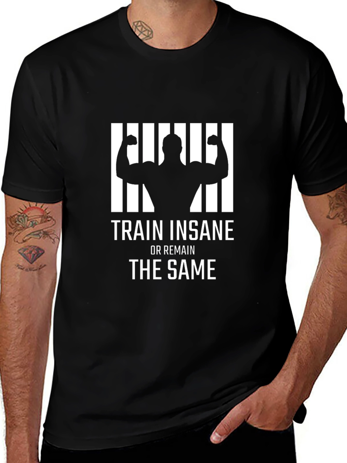 Train Insane T-Shirt - Motivational Fitness Apparel