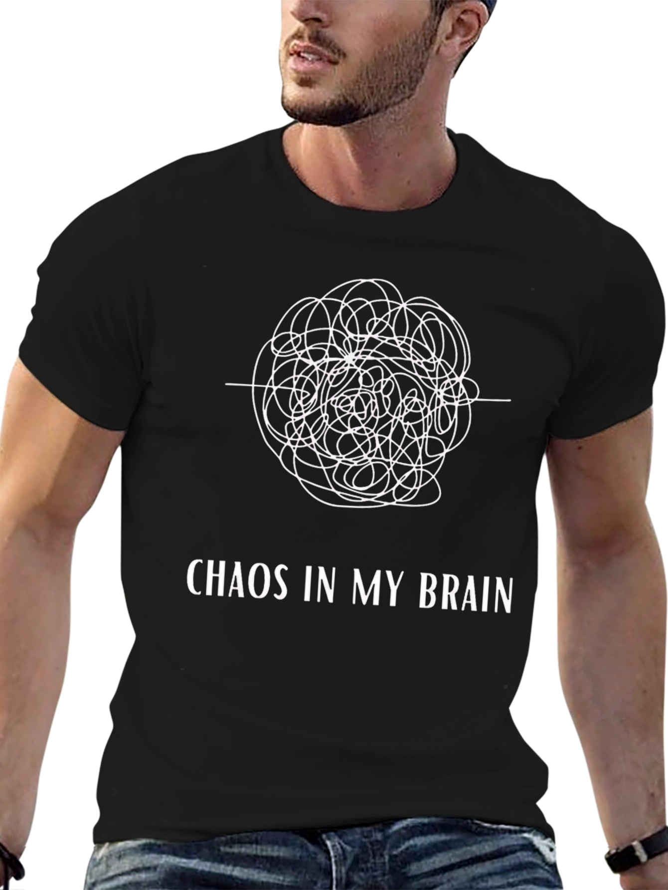 Chaos in My Brain T-Shirt - Quirky Graphic Tee