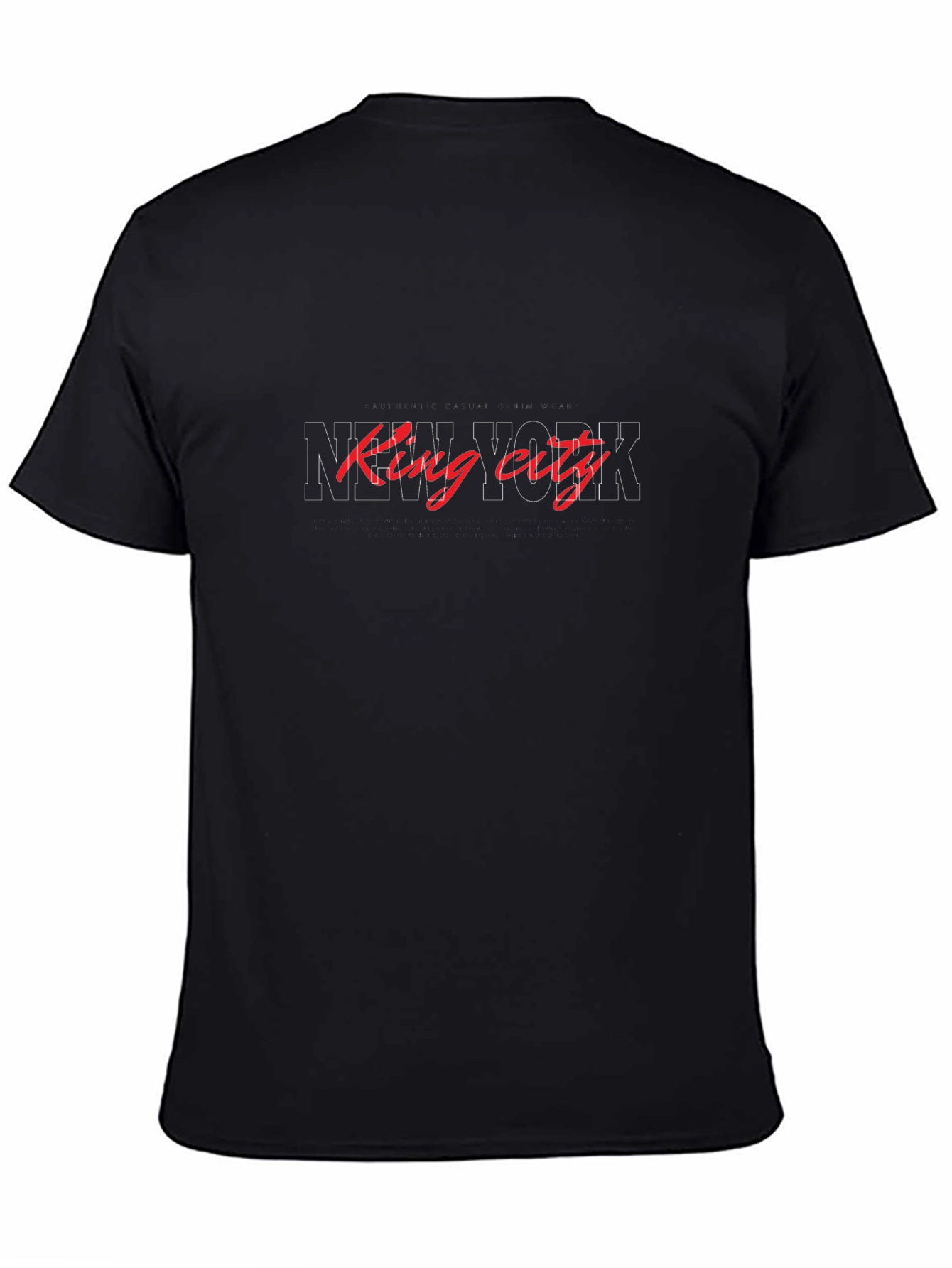 King City New York Black T-Shirt