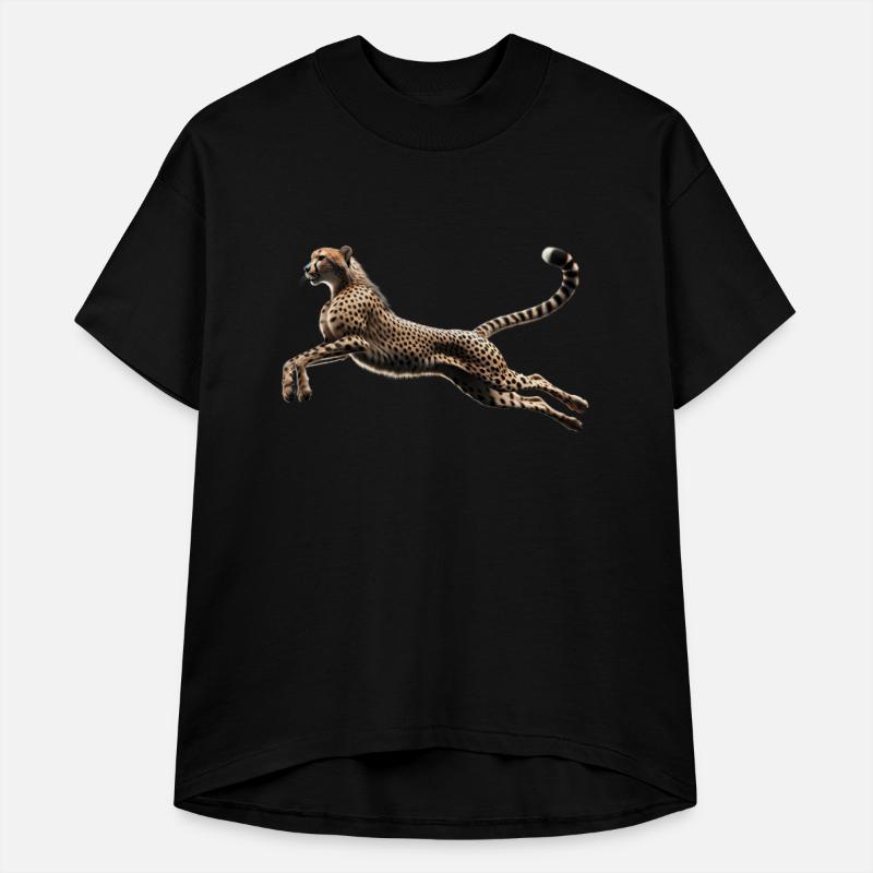 Realistic Cheetah in Mid-Leap