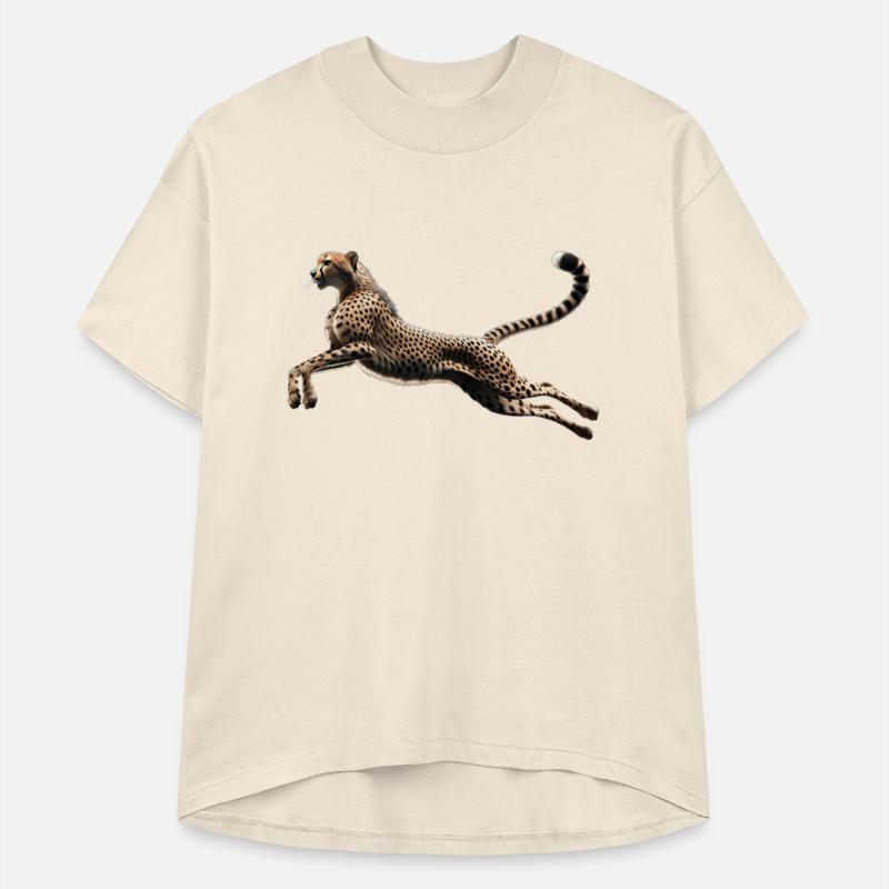 Realistic Cheetah in Mid-Leap