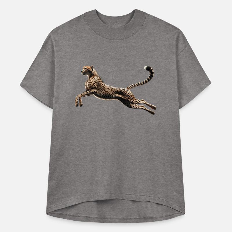 Realistic Cheetah in Mid-Leap