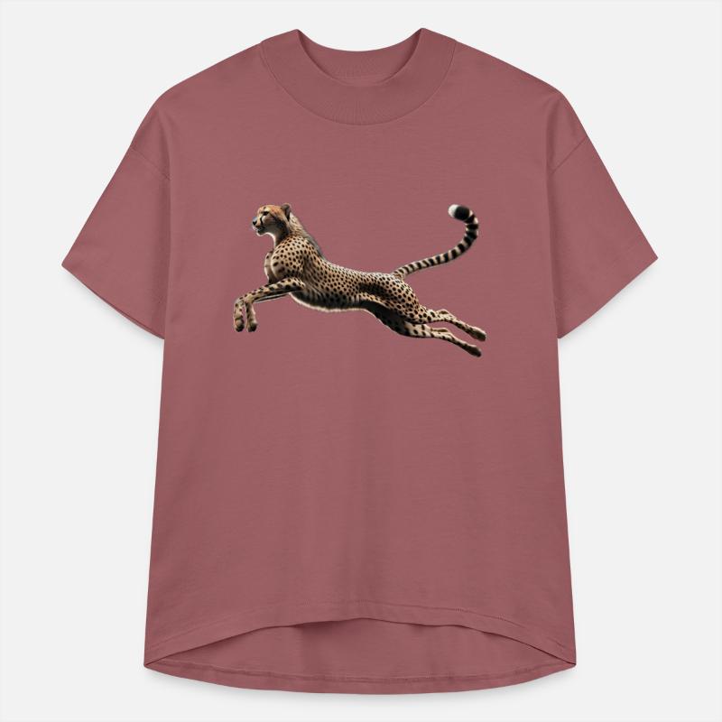Realistic Cheetah in Mid-Leap