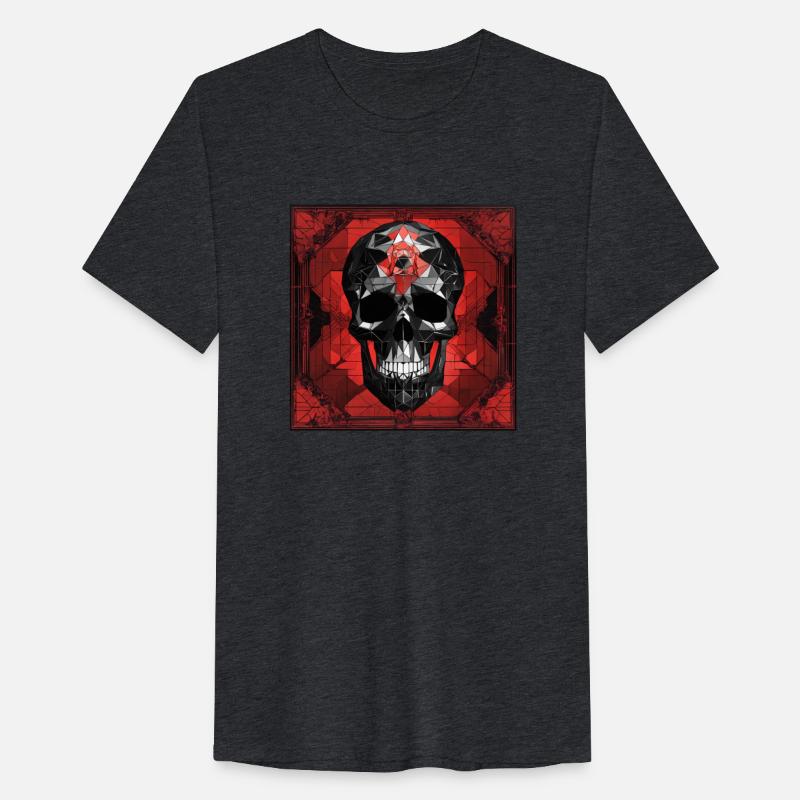 Red and black geometrical skull💕❤💥🌹❤💕❤🌹❤❤🌹💕