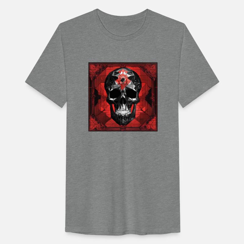 Red and black geometrical skull💕❤💥🌹❤💕❤🌹❤❤🌹💕
