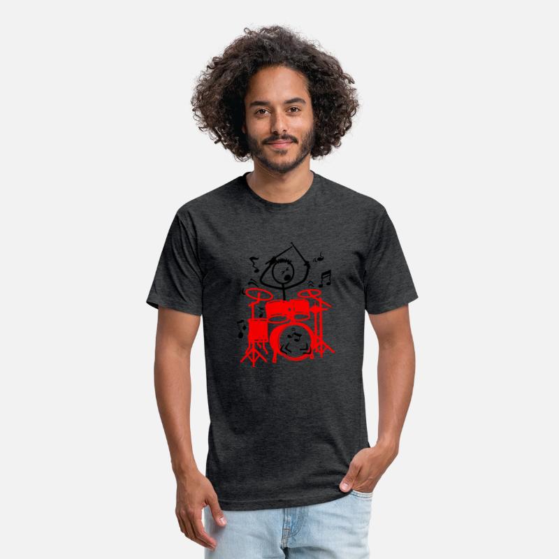 red drum set drummer