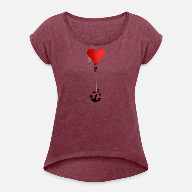 red heart balloon with loving couple & black ancho
