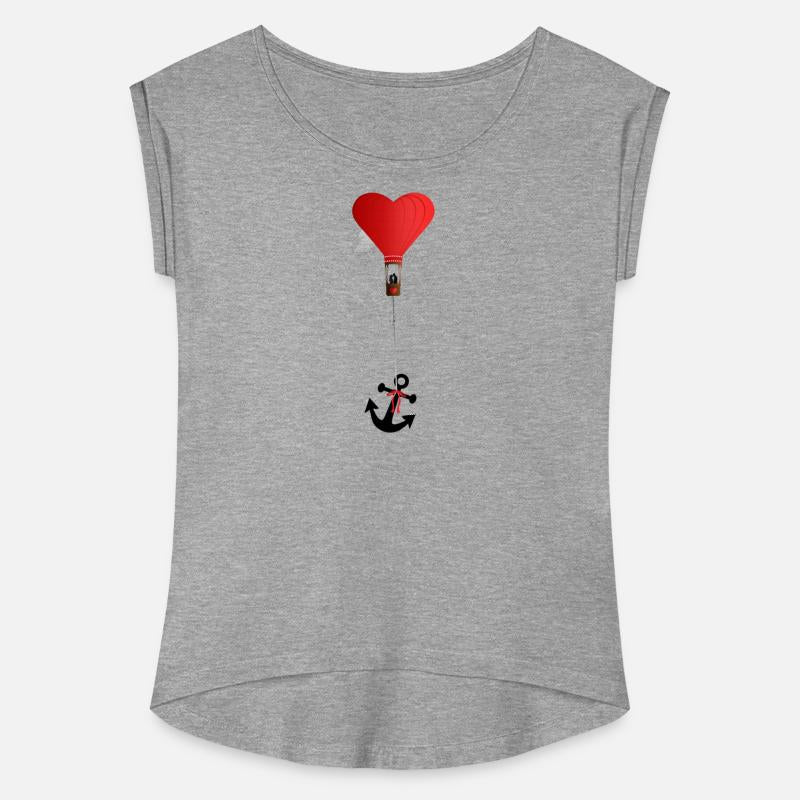 red heart balloon with loving couple & black ancho