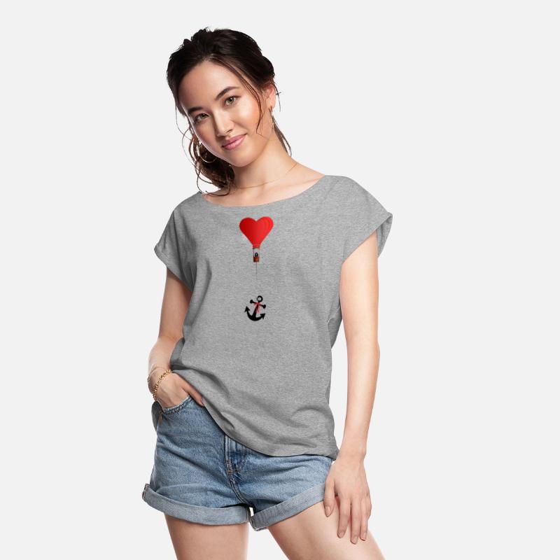 red heart balloon with loving couple & black ancho