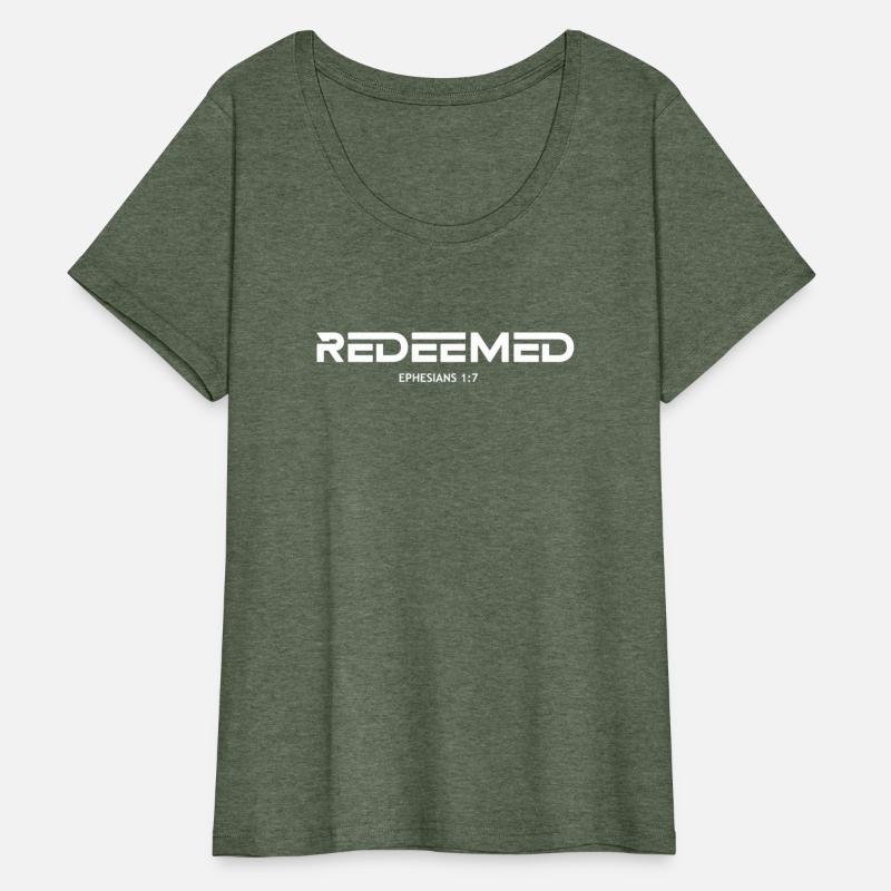 REDEEMED. Christian T Shirts.Christian apparel