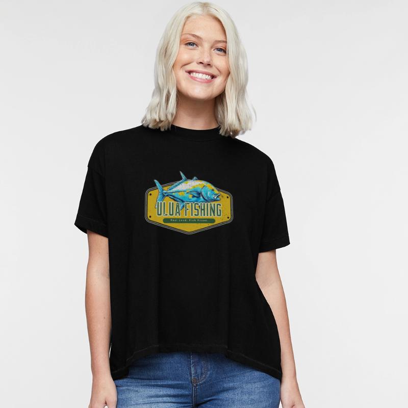 Reel Loud, Fish Proud Ulua Fishing Fisherman Funny