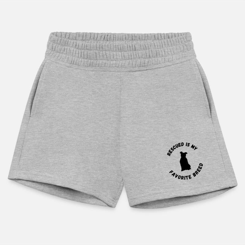 "Rescued is My Favorite Breed" (silhouette of dog)