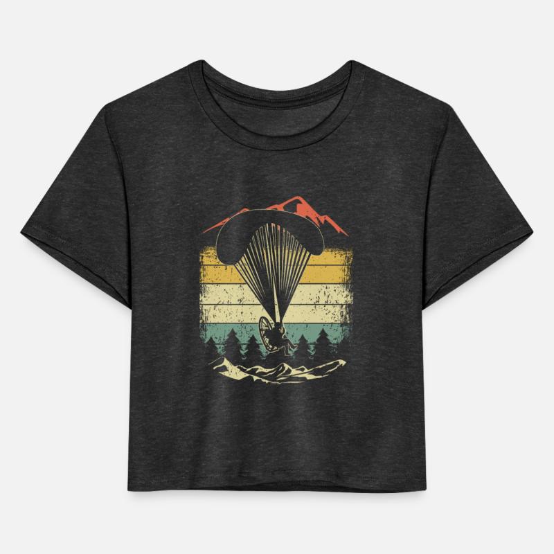 Retro Paraglider Parachuting Skydiving Paramotor