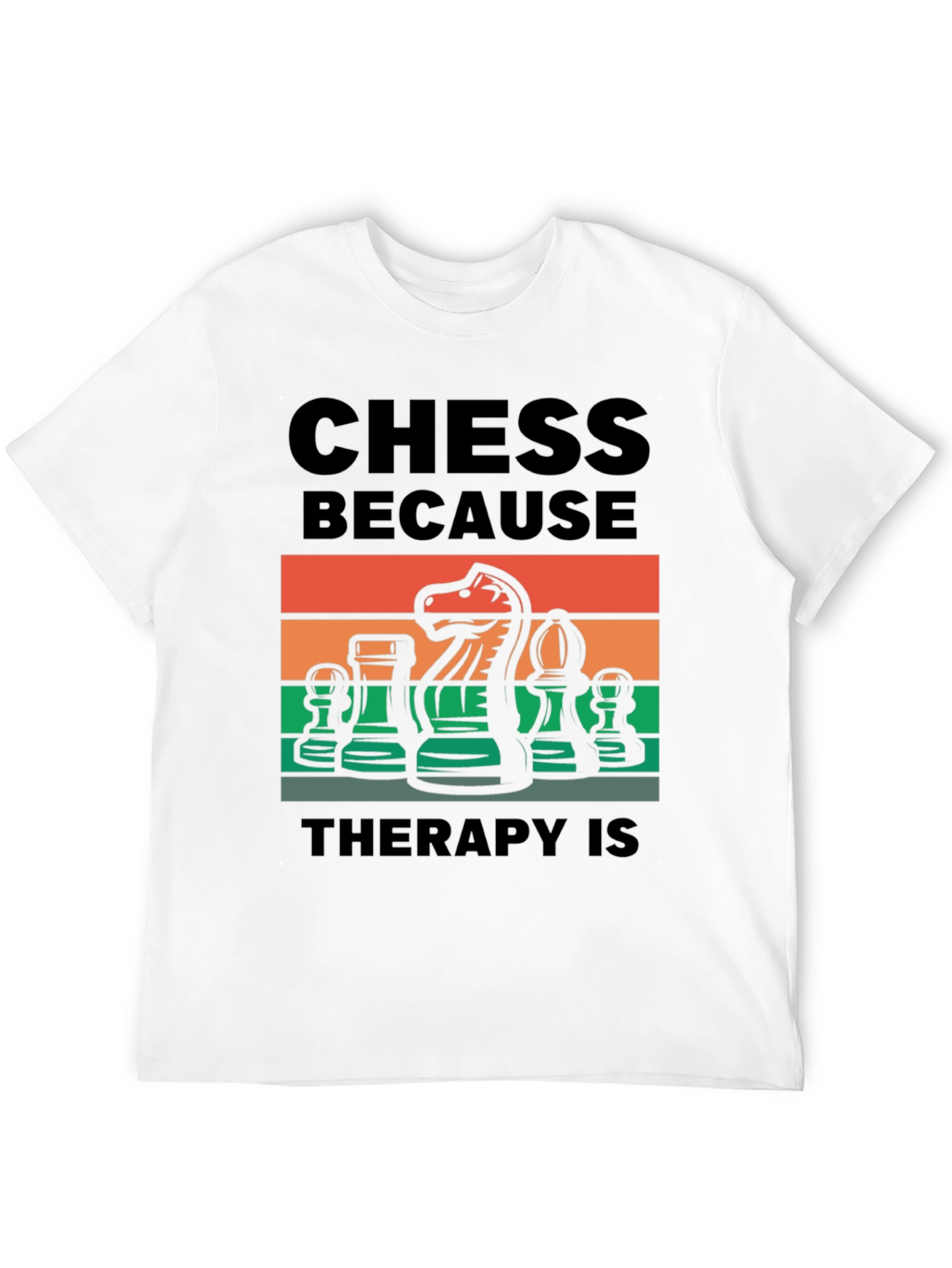 Chess Therapy Graphic Tee - Black