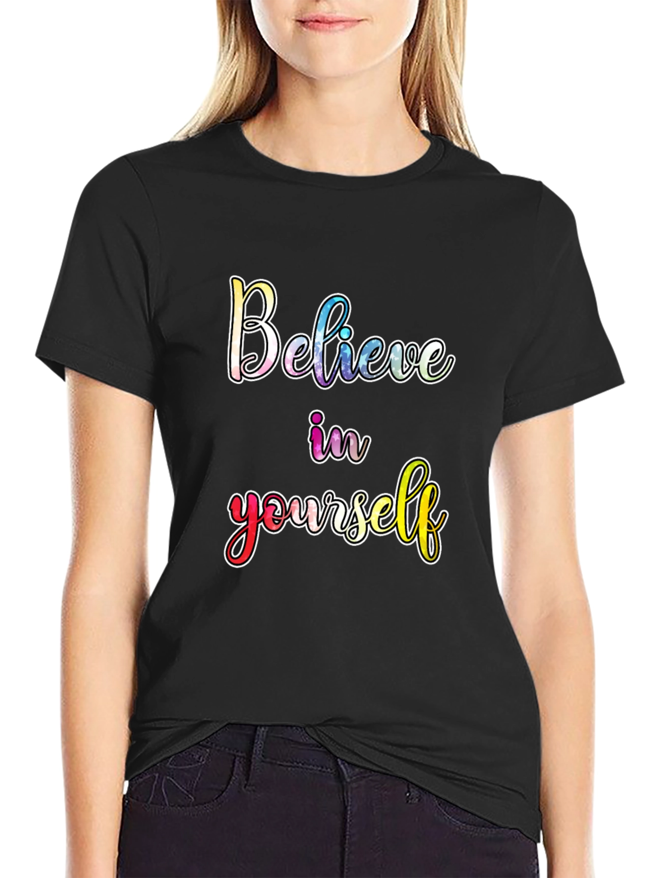 Believe In Yourself Black T-Shirt
