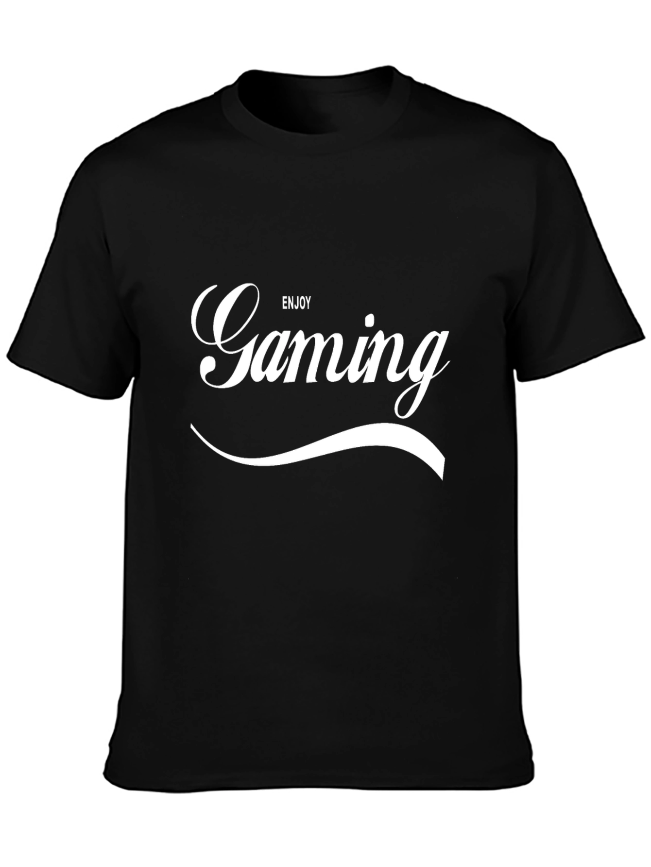 Enjoy Gaming Graphic T-Shirt - Black