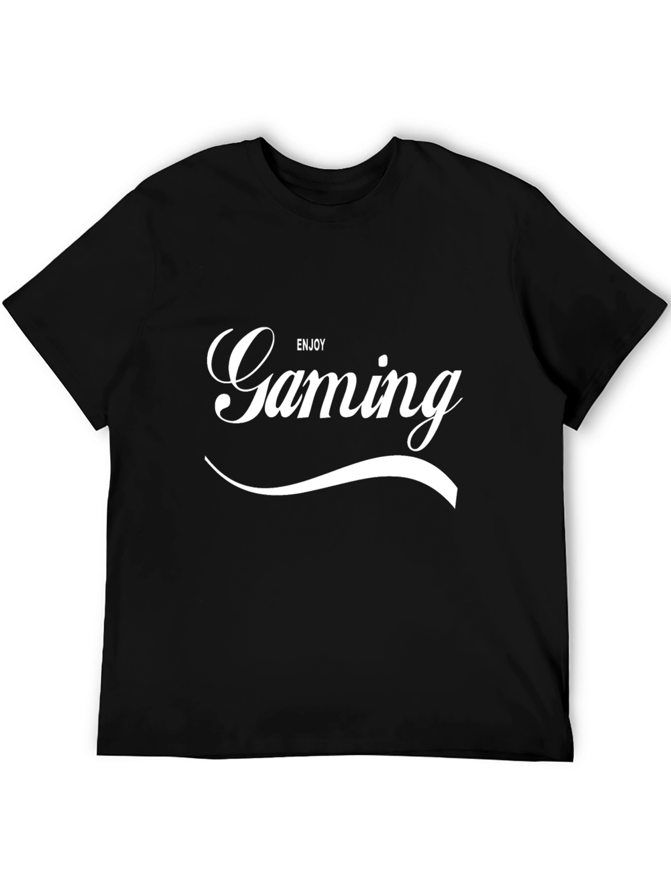 Enjoy Gaming Graphic T-Shirt - Black