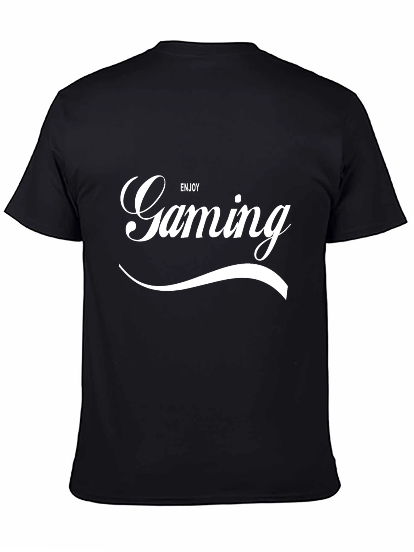 Enjoy Gaming Graphic T-Shirt - Black