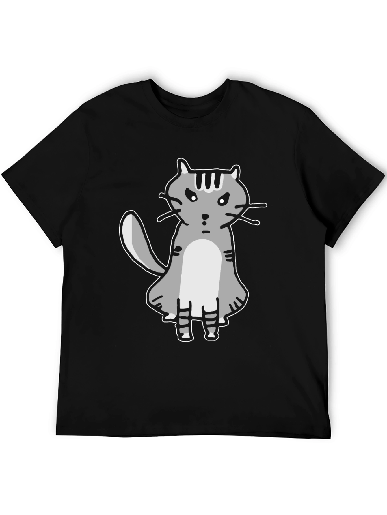 Grumpy Cat Graphic Tee - Unisex Black T-Shirt