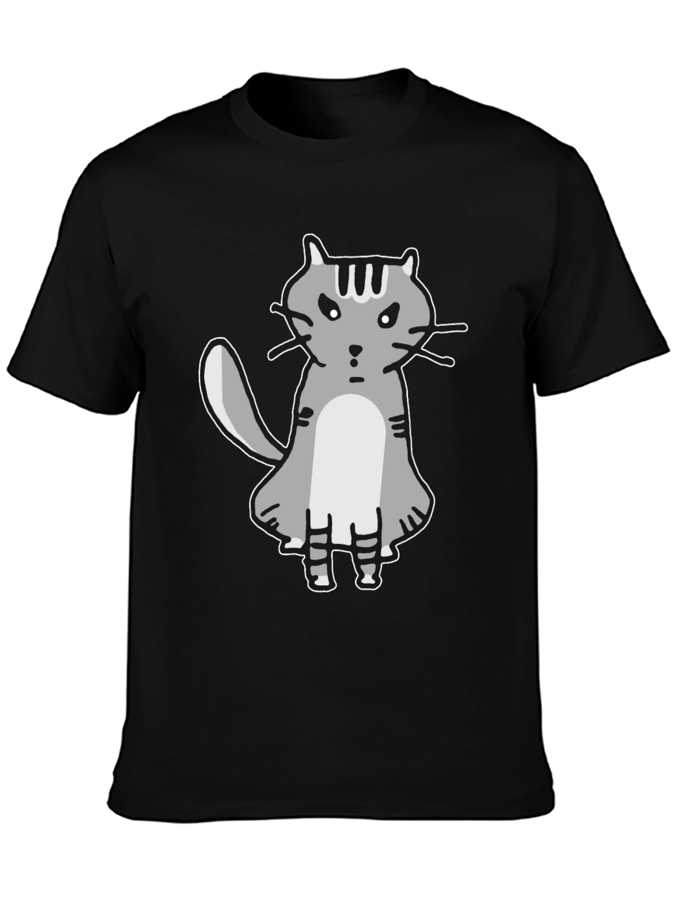 Grumpy Cat Graphic Tee - Unisex Black T-Shirt