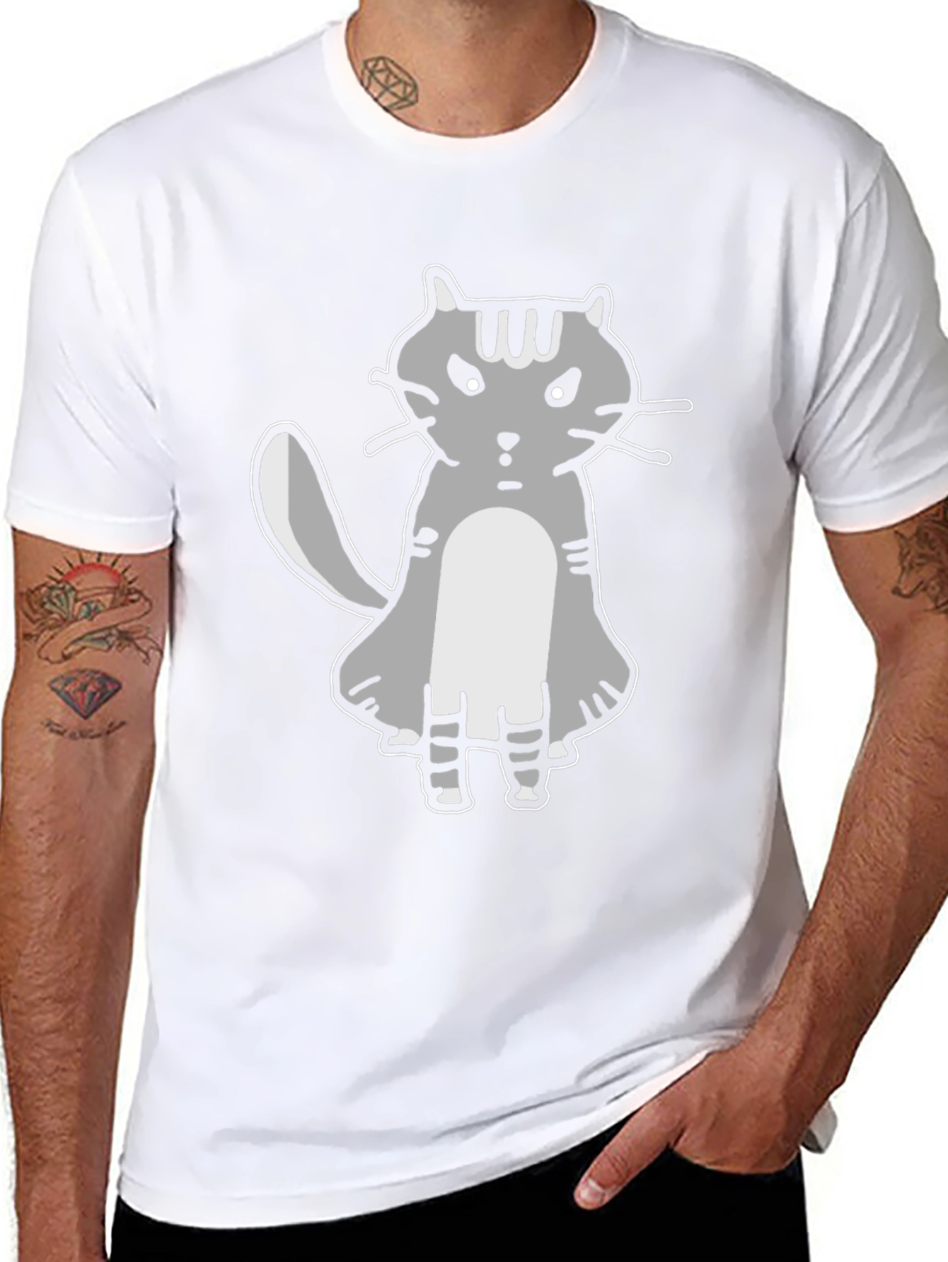 Grumpy Cat Graphic Tee - Unisex Black T-Shirt
