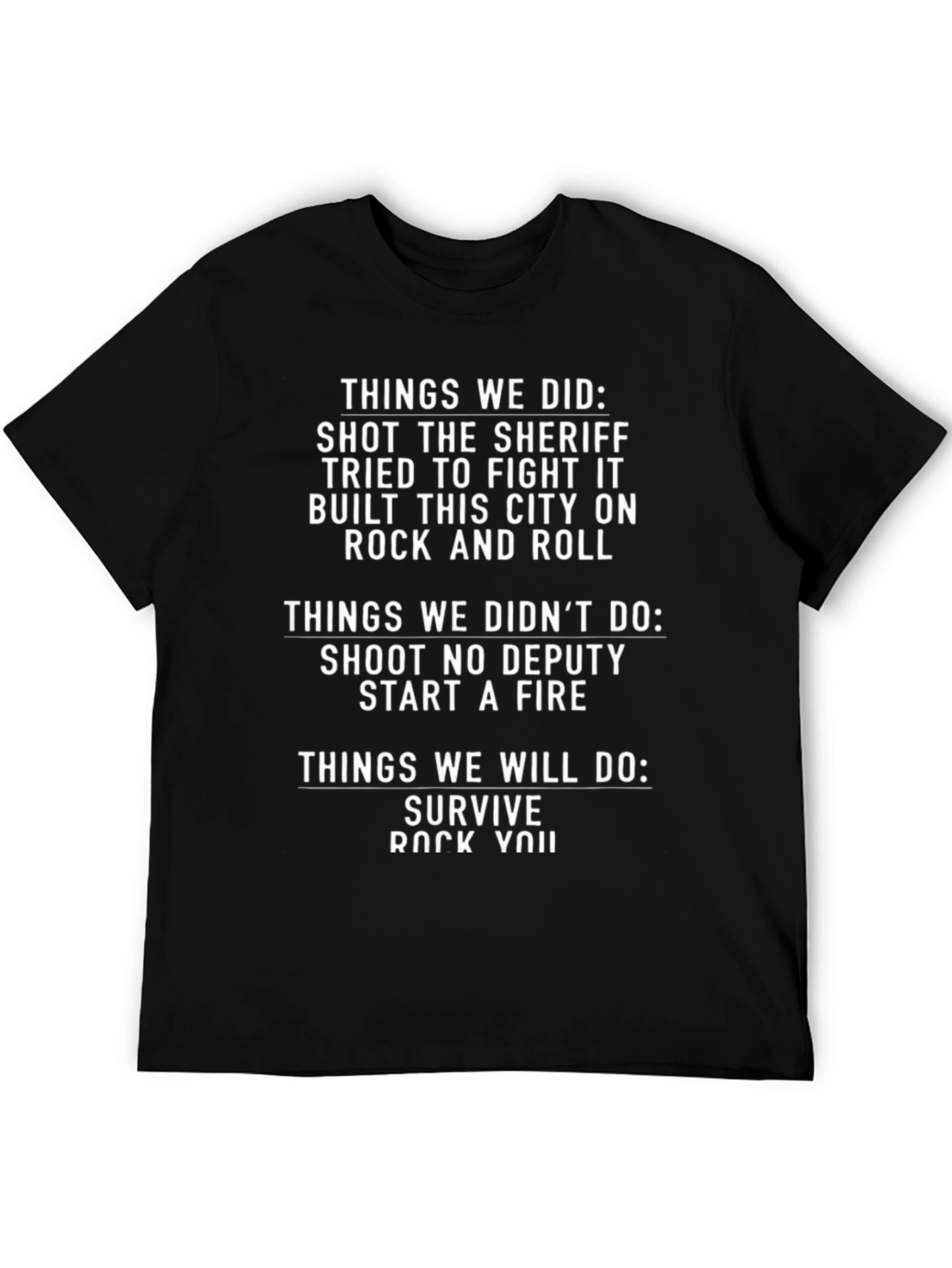 Rock N Roll Graphic Tee - Sheriff Edition