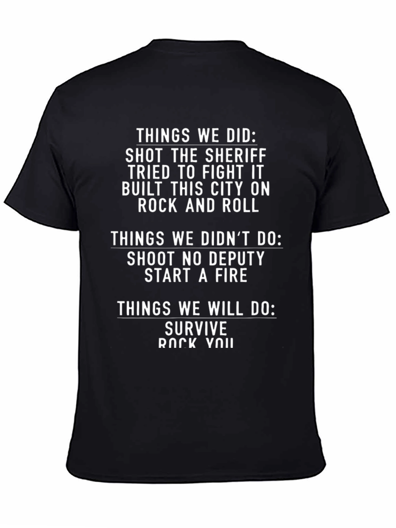 Rock N Roll Graphic Tee - Sheriff Edition