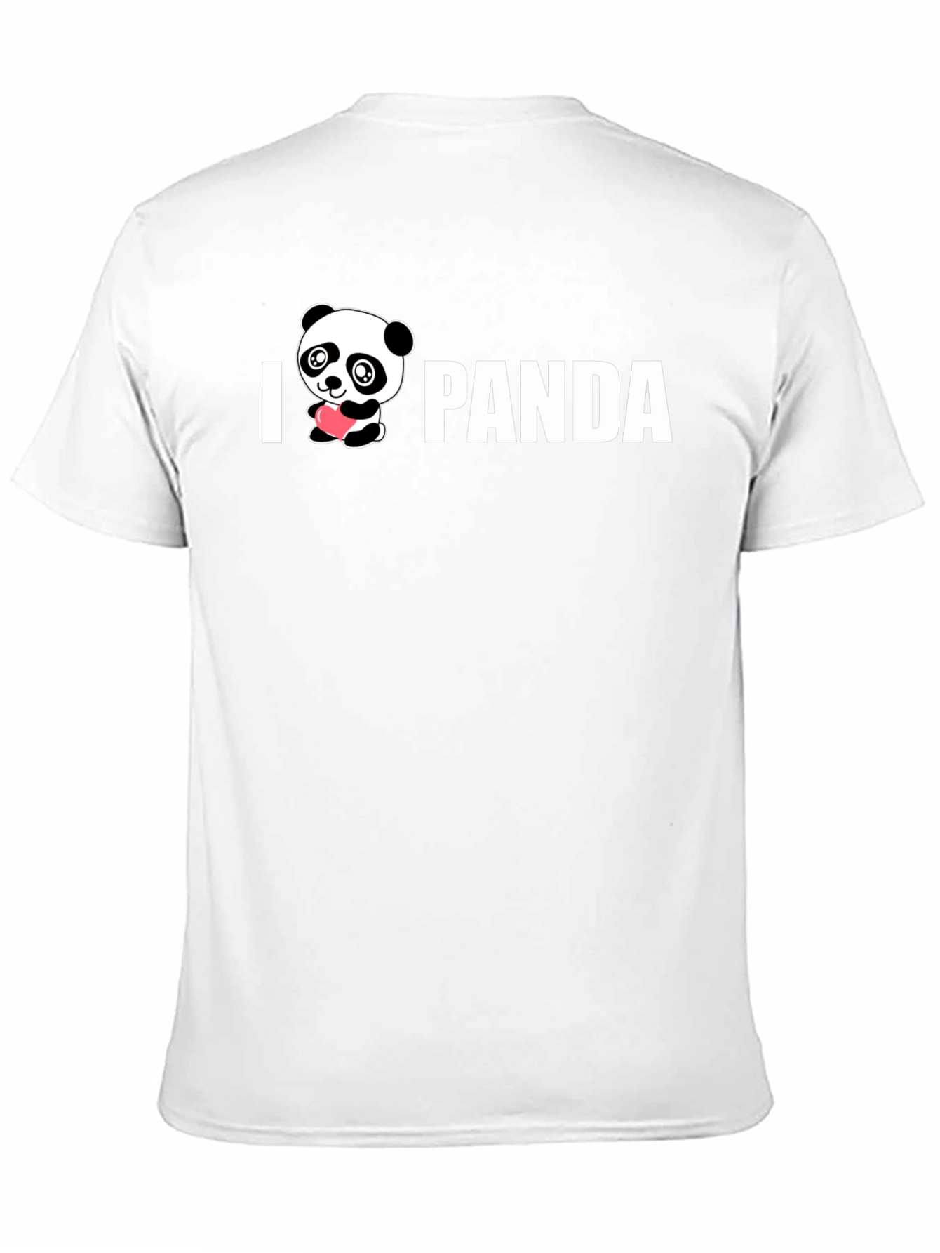 I Heart Panda Graphic Tee - Cute Black Shirt